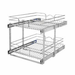 Rev-A-Shelf 17.75-in W X 22-in D X 19-in H 2-Tier Metal Pull Out Basket 4 Rev-A-Shelf 17.75-in W X 22-in D X 19-in H 2-Tier Metal Pull Out Basket -Storage Furniture Sales 2024 568801 08922067 001