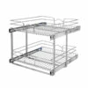Rev-A-Shelf 20.75-in W X 22-in D X 19-in H 2-Tier Metal Pull Out Basket
