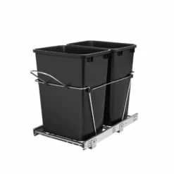 Rev-A-Shelf 35-Quart Plastic Pull Out Trash Can