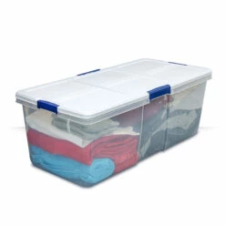 Hefty 25-Gal Clear Tote With Latching Lid -Storage Furniture Sales 2024 579877 08812565