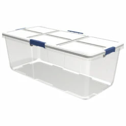 Hefty 25-Gal Clear Tote With Latching Lid -Storage Furniture Sales 2024 579877 11203903