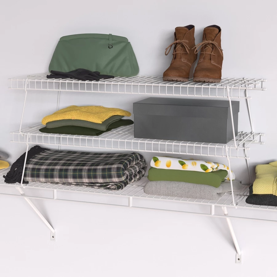 ClosetMaid Stacking Shelf - 36-in X 8.5-in X 11.75-in - White 5 ClosetMaid Stacking Shelf - 36-in X 8.5-in X 11.75-in - White - Image 5