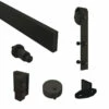 Dark Brown Steel Wall Mount Hardware Kit