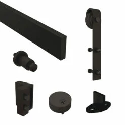 Dark Brown Steel Wall Mount Hardware Kit