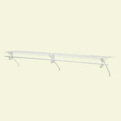 ClosetMaid SuperSlide Shelf And Rod Kit - 4-ft X 12-in - White