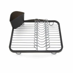 Umbra 10.5-in W X 3.5-in L X 13.75-in H Metal Dish Rack Black