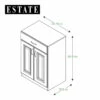 ESTATE By RSI 23.75-in W X 34.5-in H X 16.5-in D Wood Composite Freestanding Garage Cabinet