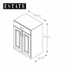 ESTATE By RSI 23.75-in W X 34.5-in H X 16.5-in D Wood Composite Freestanding Garage Cabinet