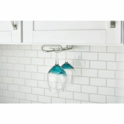 Rev-A-Shelf 4.25 W X 1.5 H Silver Metal 1-Tier Stemware Holder