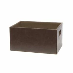 Allen + Roth Vintage Dark Brown Small Faux Leather Storage Bin 9 Allen + Roth Vintage Dark Brown Small Faux Leather Storage Bin -Storage Furniture Sales 2024 791527 08617171