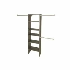 ClosetMaid SuiteSymphony Graphite Grey White 25" Closet Tower Kit