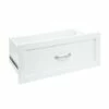 SuiteSymphony 25-in Pure White Shaker Deep Drawer With Soft Close Glides