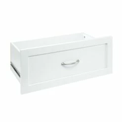 SuiteSymphony 25-in Pure White Shaker Deep Drawer With Soft Close Glides