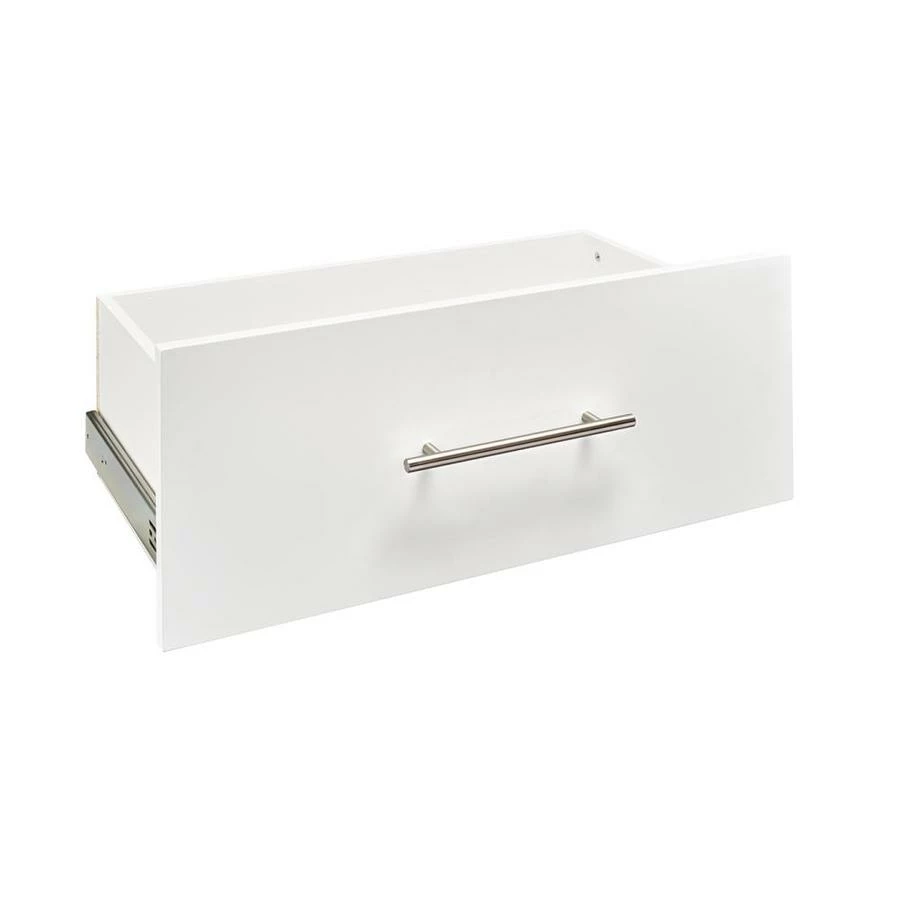 SuiteSymphony 25-in Pure White Modern Deep Drawer With Soft Close Glides 1 SuiteSymphony 25-in Pure White Modern Deep Drawer With Soft Close Glides