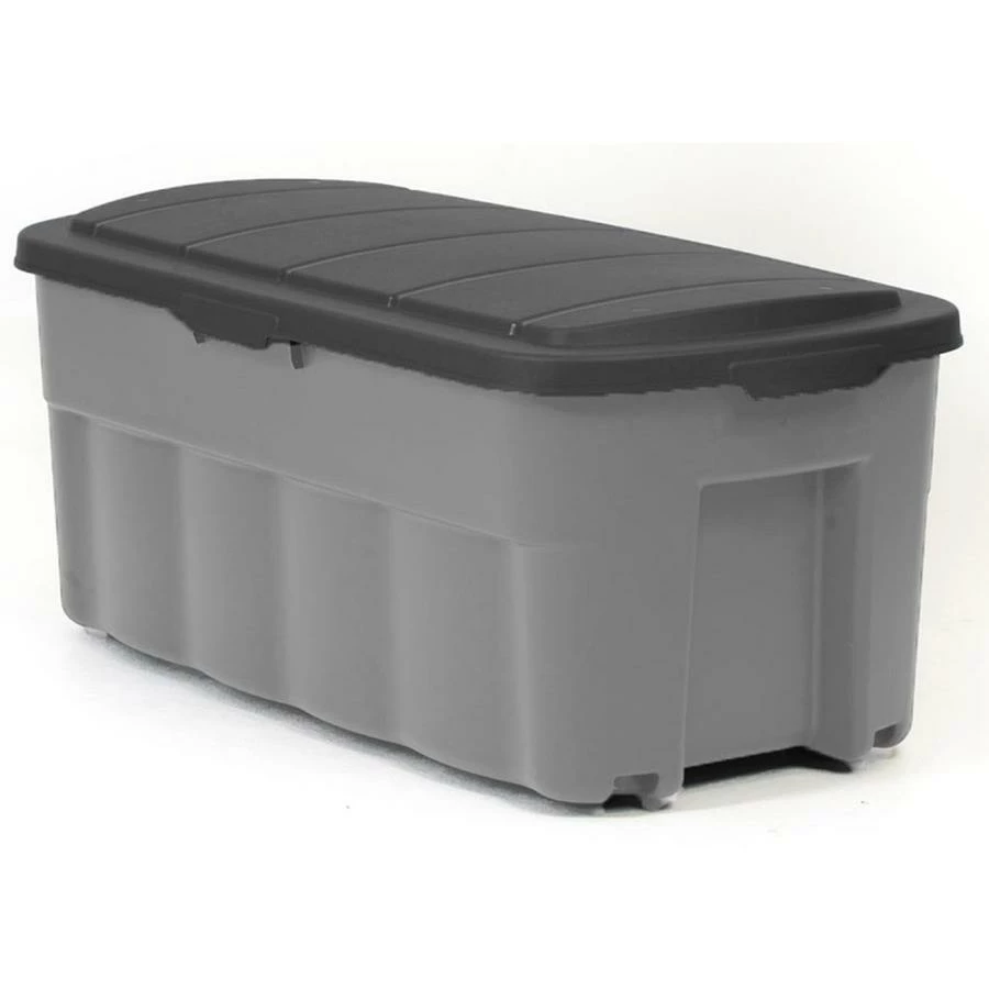 Centrex Plastics Rugged Tote 50-Gallon Gray Tote With Standard Snap Lid 2 Centrex Plastics Rugged Tote 50-Gallon Gray Tote With Standard Snap Lid - Image 2
