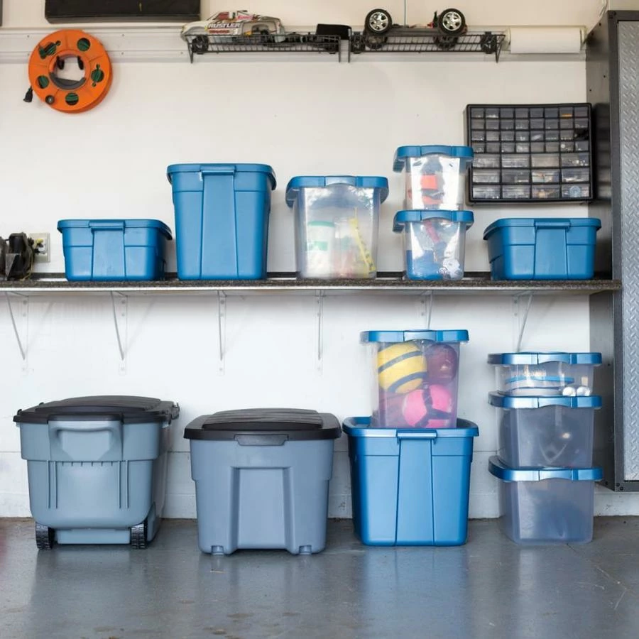 Centrex Plastics Rugged Tote 50-Gallon Gray Tote With Standard Snap Lid 4 Centrex Plastics Rugged Tote 50-Gallon Gray Tote With Standard Snap Lid - Image 4