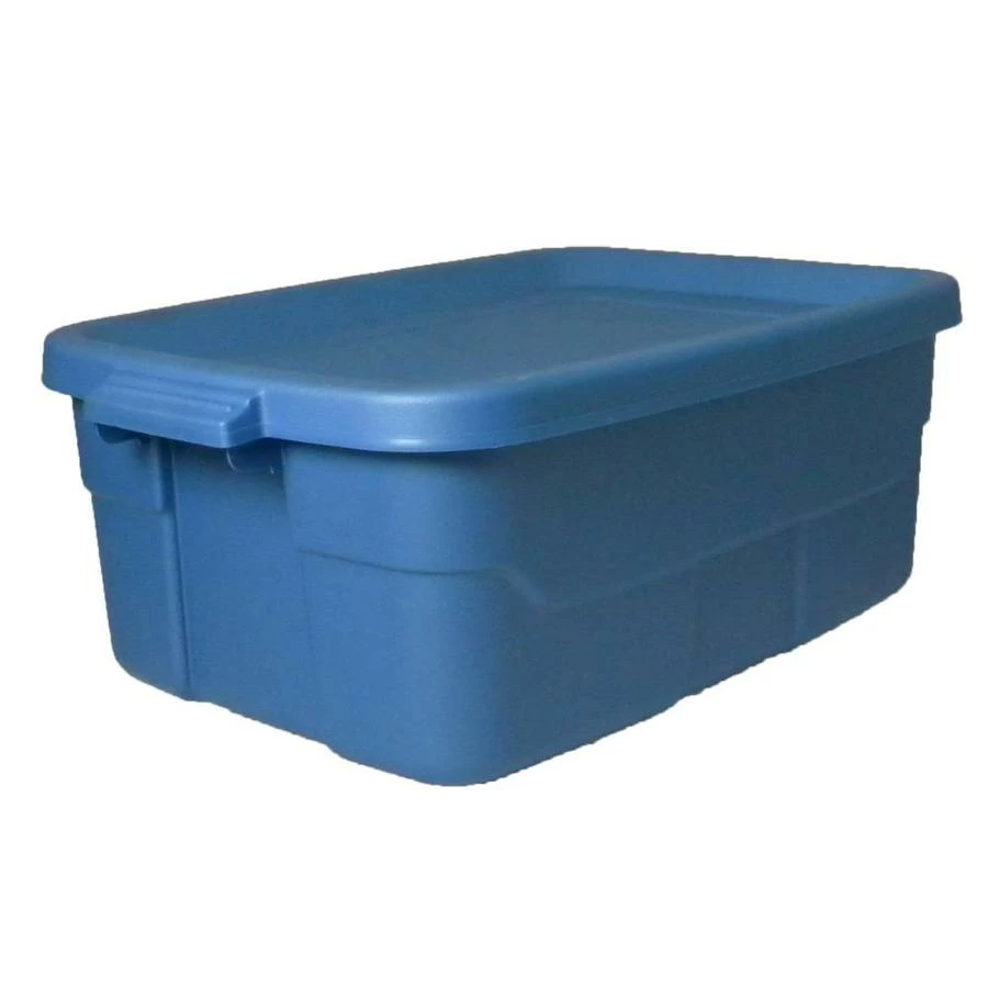 Centrex Plastics Rugged Tote 10-Gallon Blue Tote With Standard Snap Lid 2 Centrex Plastics Rugged Tote 10-Gallon Blue Tote With Standard Snap Lid - Image 2