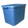 Centrex Plastics Rugged Tote 18-Gallon Blue Tote With Standard Snap Lid