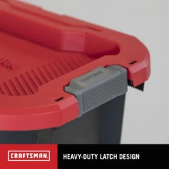 CRAFTSMAN 10 Gallon Latching Tote - 23.16-in X 15.66-in X 13.09-in -Storage Furniture Sales 2024 835738 16087095