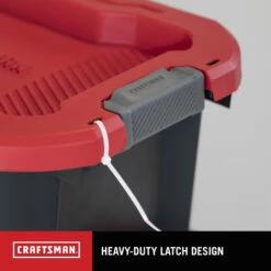 CRAFTSMAN 10 Gallon Latching Tote - 23.16-in X 15.66-in X 13.09-in -Storage Furniture Sales 2024 835738 49011321