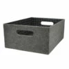 Allen + Roth Medium Grey Felt Storage Bin