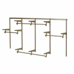 Closet Culture 8-ft Closet Hardware Kit Champagne Nickel